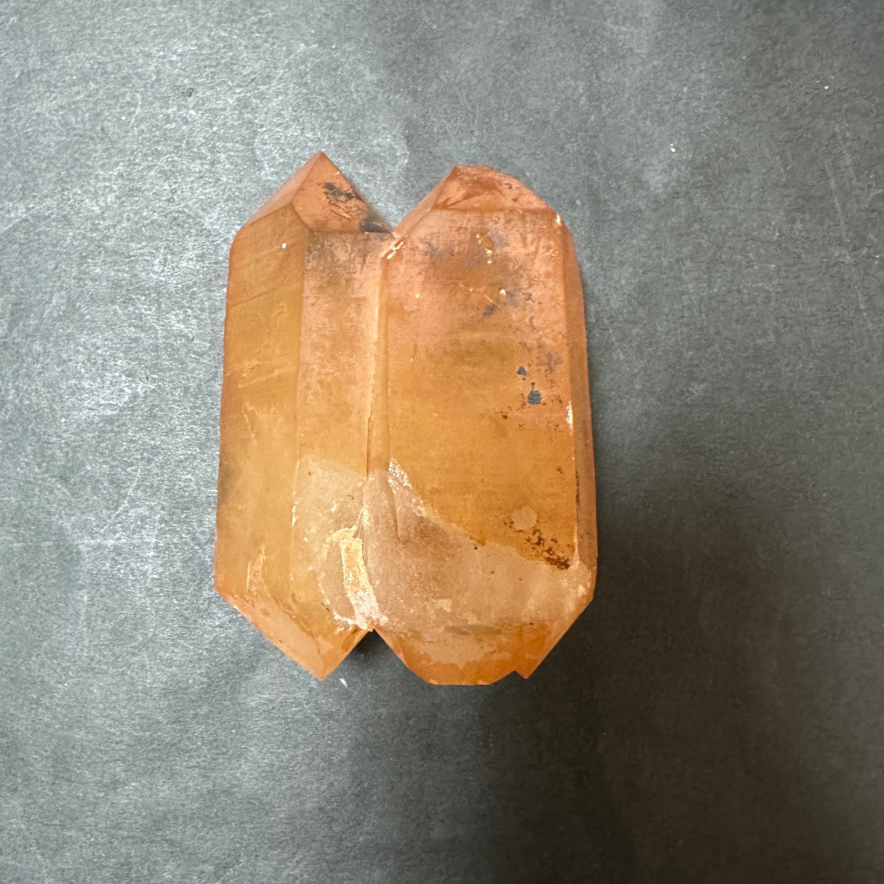 【非研磨】カブラル産ゴールデンレムリアン 陰陽ソウルメイトツインのDT、オーラフレイム