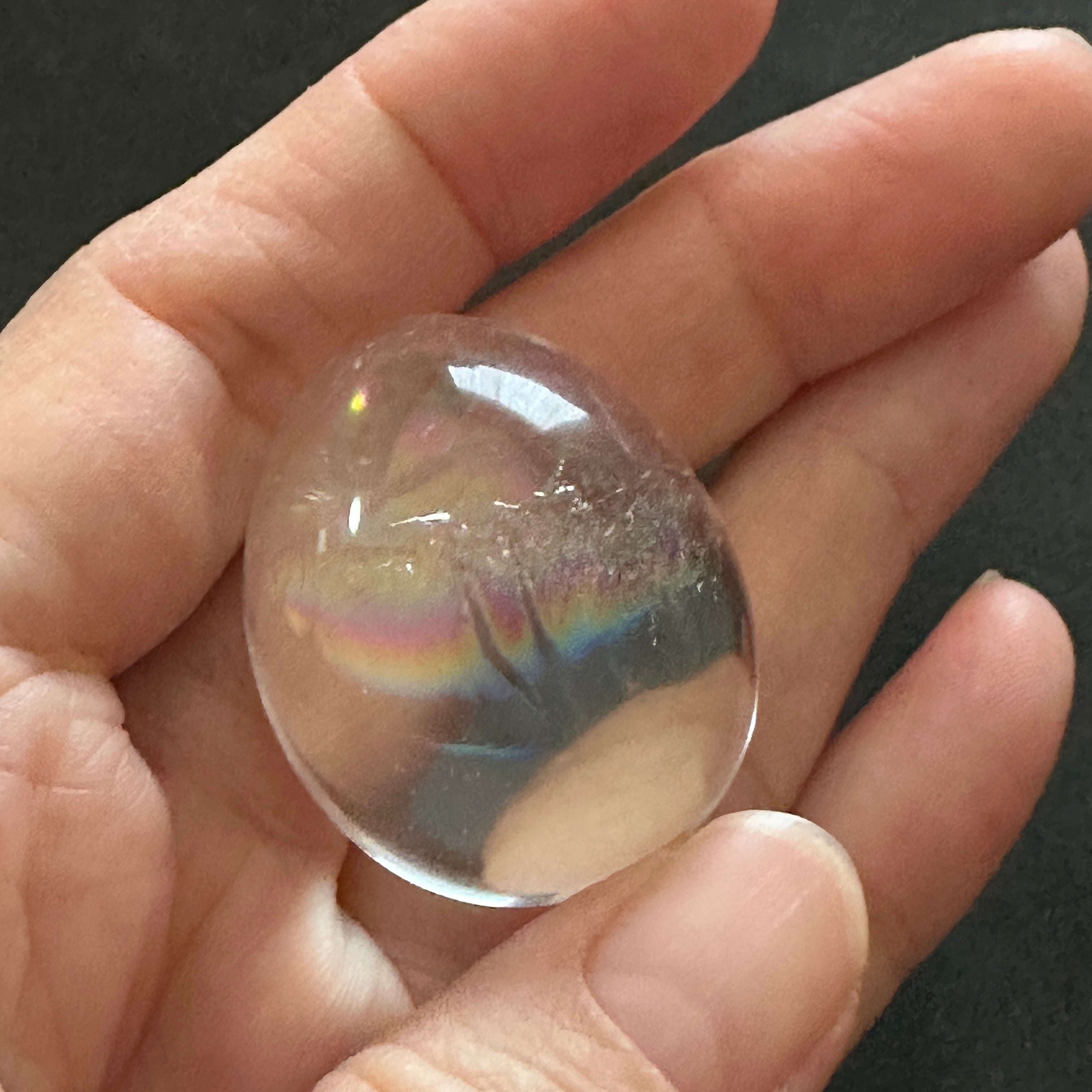 ブラジル産レムリアン ビッグレインボー入りカボション