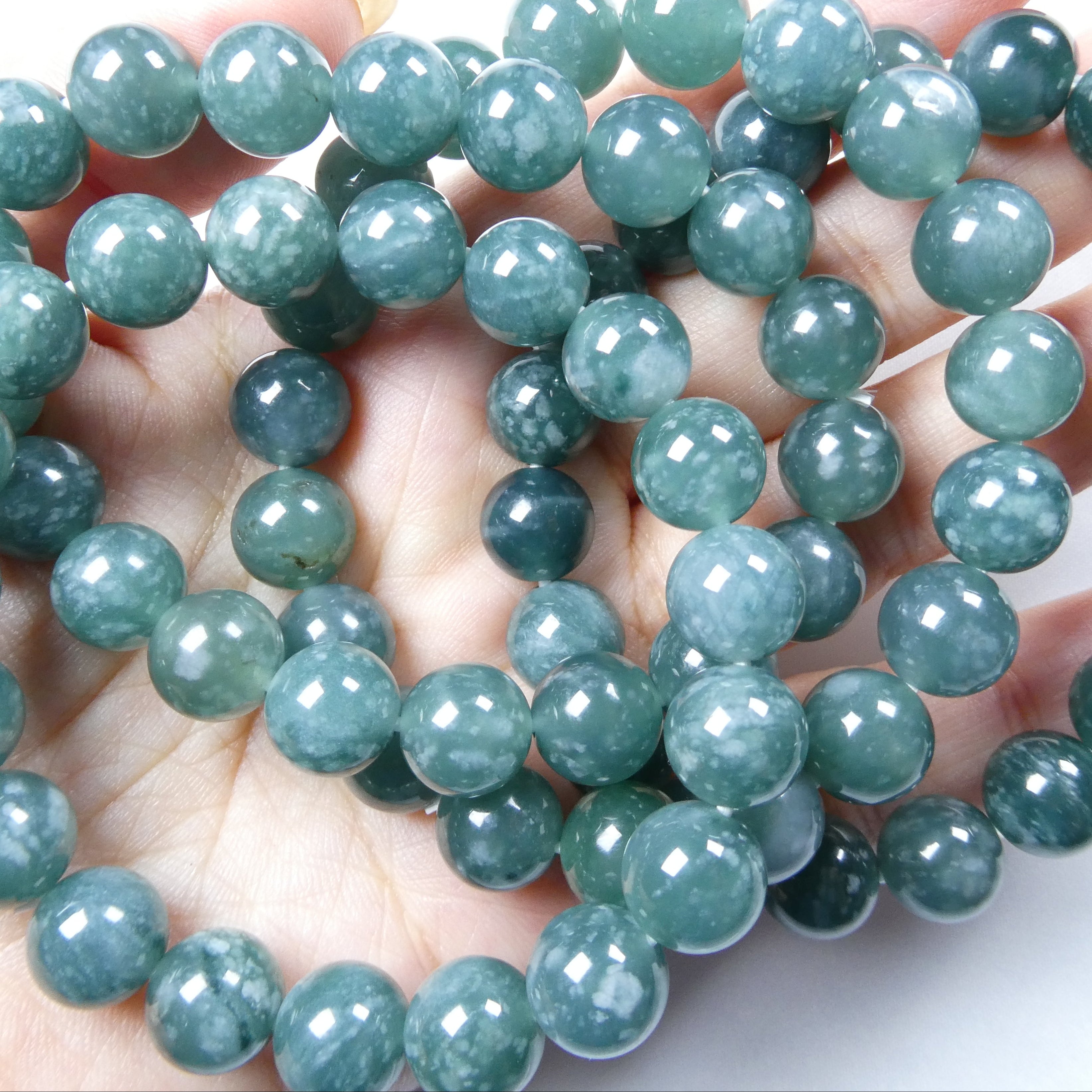 グアテマラ翡翠 ブレスレット 9.5-10mm