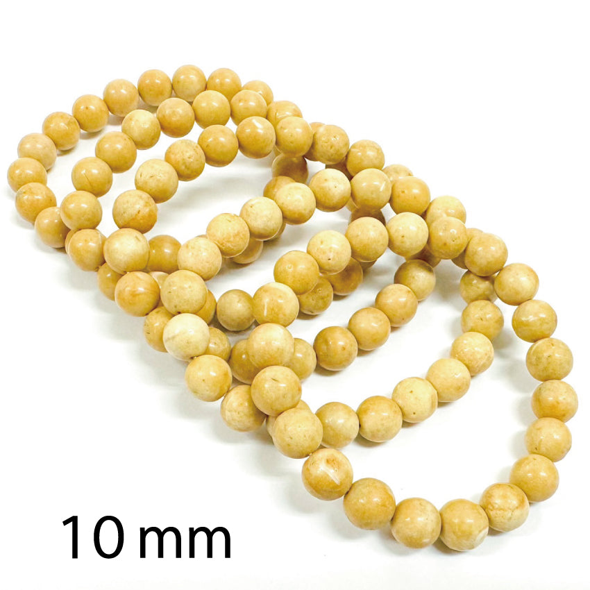 [聖地の石]  エルサレムストーン／ブレスレット8mm、10mm、12mm