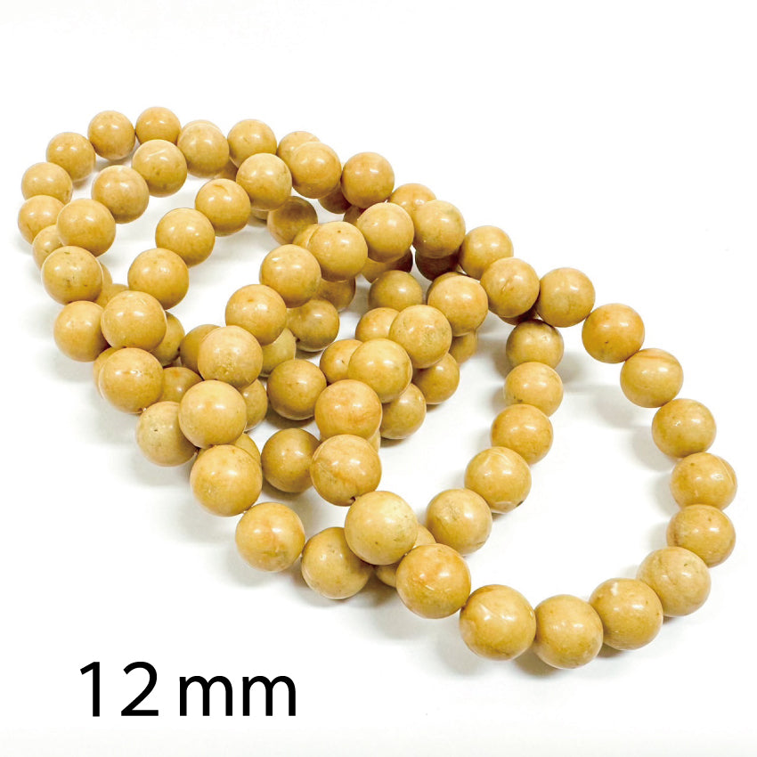 [聖地の石]  エルサレムストーン／ブレスレット8mm、10mm、12mm