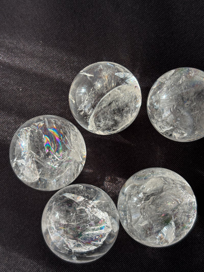 [ブラジル産/虹の輝き] アイリスクォーツ（レインボー水晶） 22mm