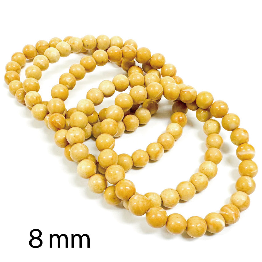 [聖地の石]  エルサレムストーン／ブレスレット8mm、10mm、12mm