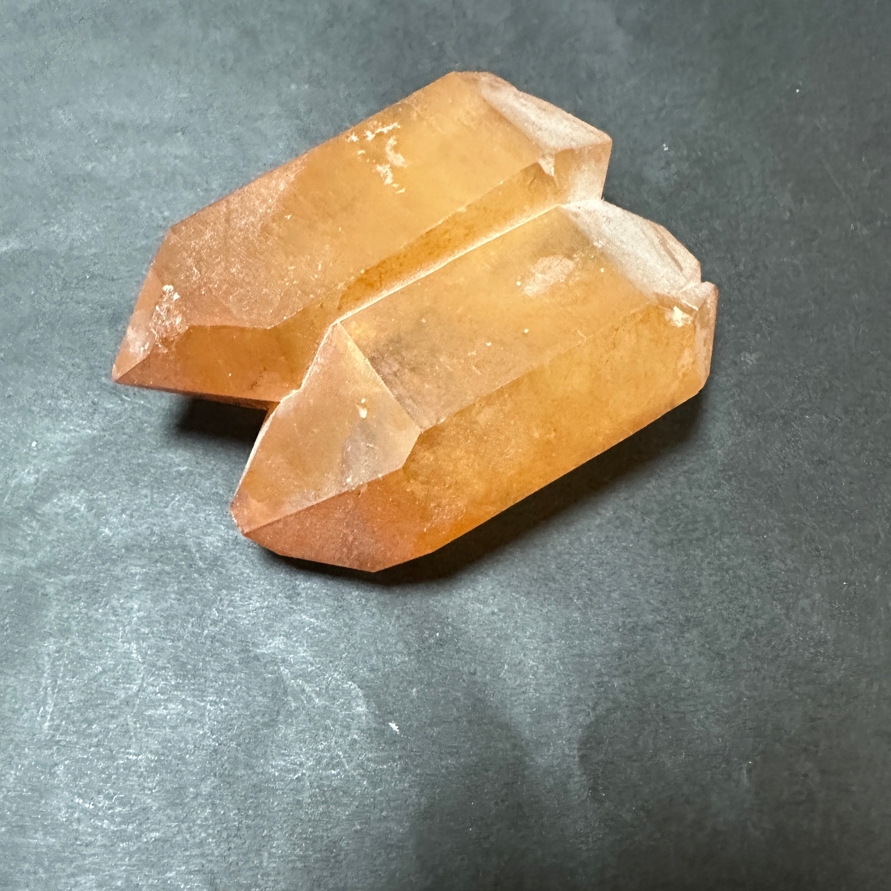 【非研磨】カブラル産ゴールデンレムリアン 陰陽ソウルメイトツインのDT、オーラフレイム