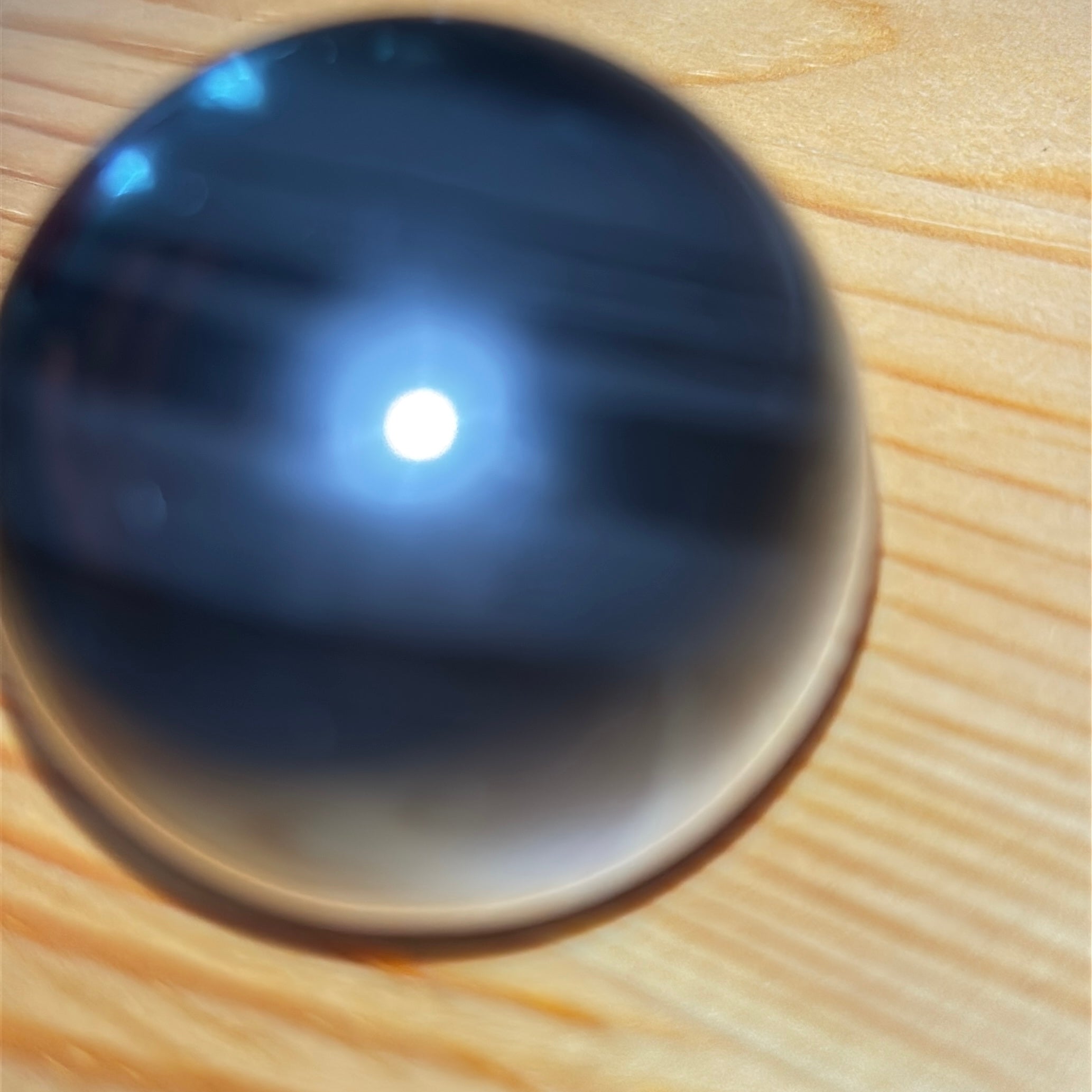 [オールドストック！]【丸玉】アルメニア産ミッドナイトレースオブシディアン40mm