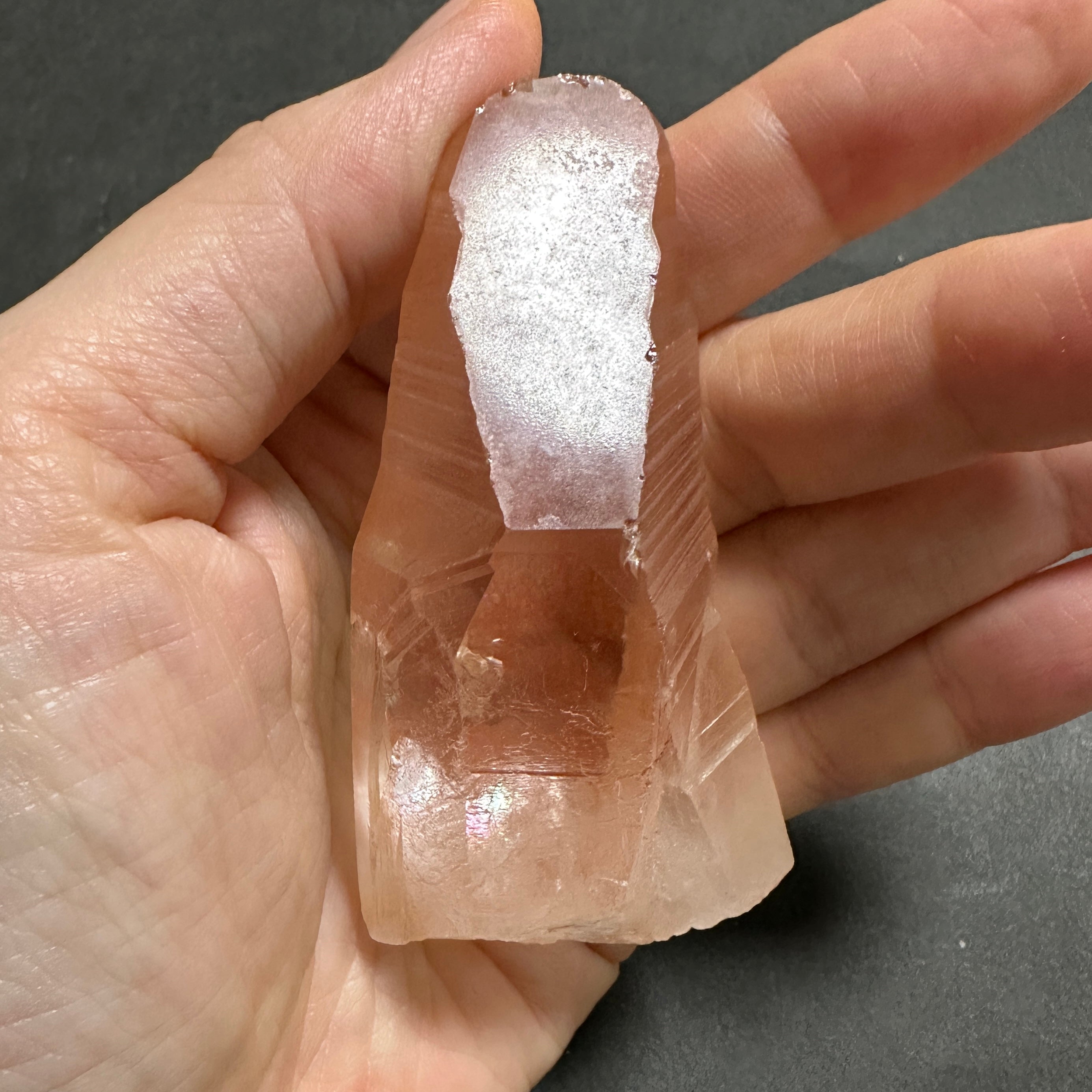 【非研磨】カブラル産ピンクレムリアン　お色濃い目