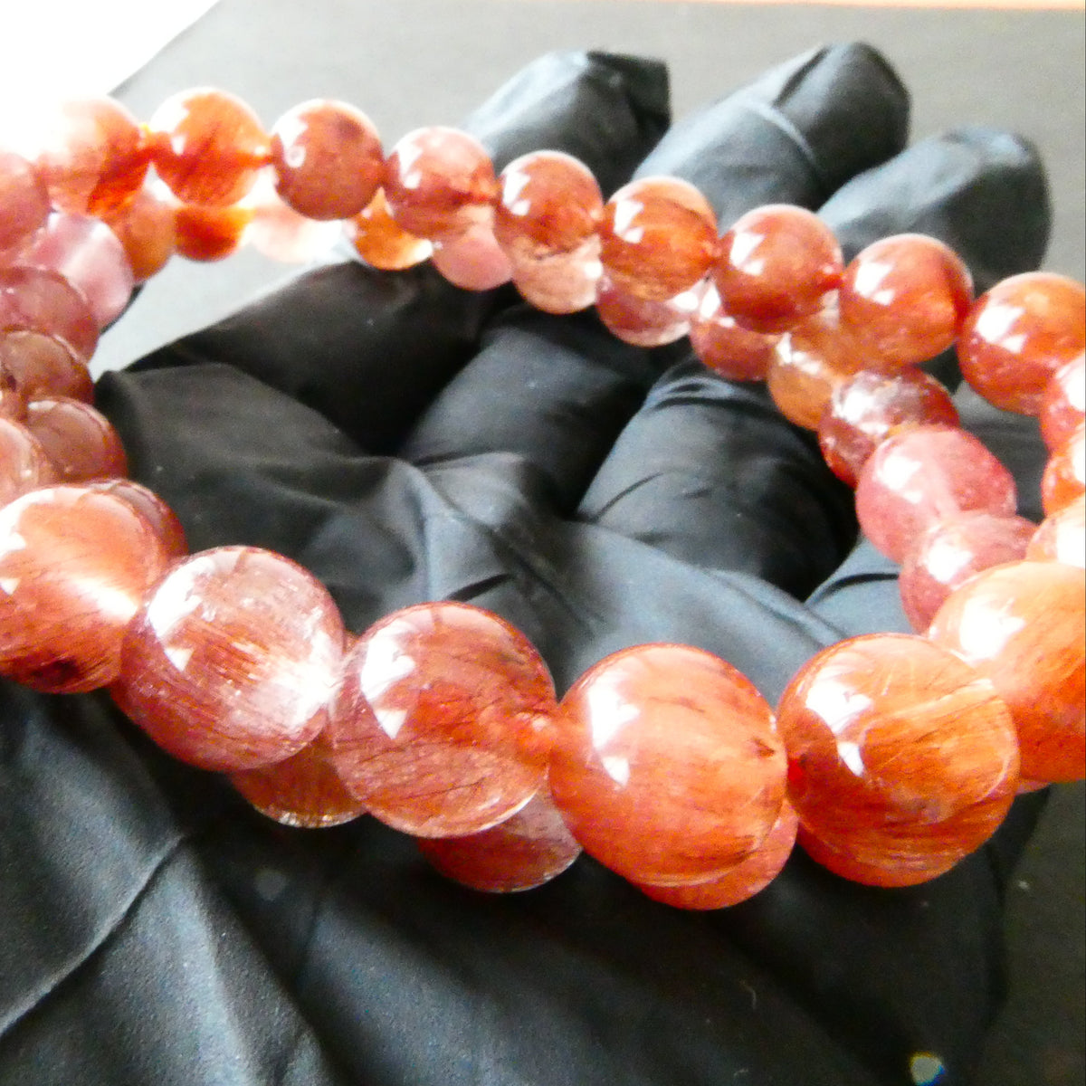 レッドルチルクォーツ ブレスレット（約8mm）