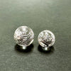 [再入荷！][彫刻ビーズ]四神獣　青龍／水晶銀彫り　10,12mm粒売り