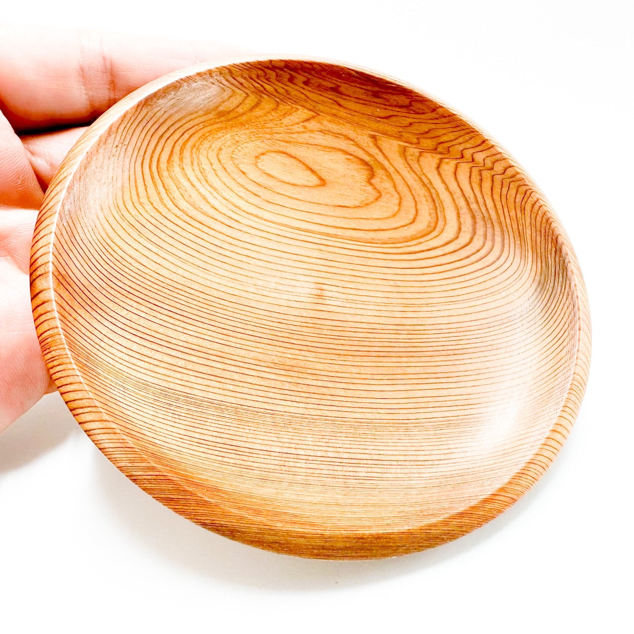 [厄除け・浄化用]屋久杉玉(やくすぎ)／丸皿10.5cm